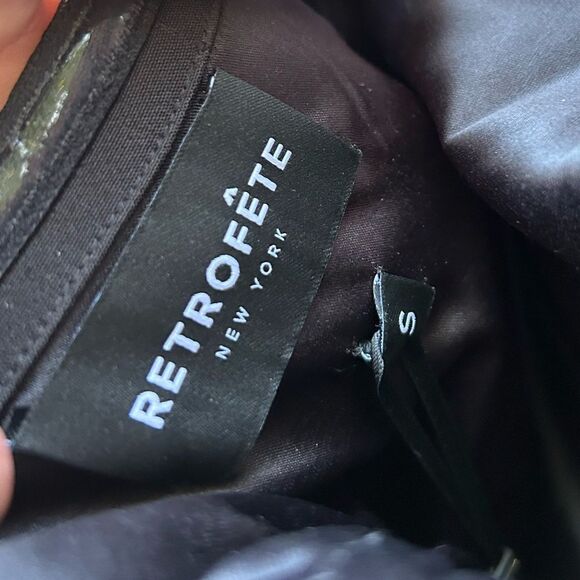 RETROFETE Prae Black Red Crystal Bustier Corset Embellished Dress size small NWT - Picture 11 of 13